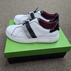 Kate Spade White and Black Sneakers